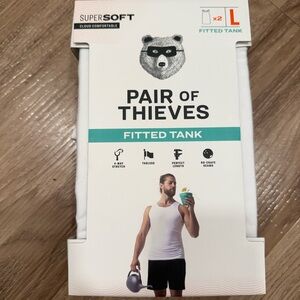 Pair of Thieves White Fitted Tank for Men